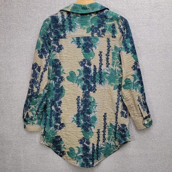 SOFT SURROUNDINGS VERDURE TEXTURED TUNIC TOP, SIZE XS - Picture 2 of 6